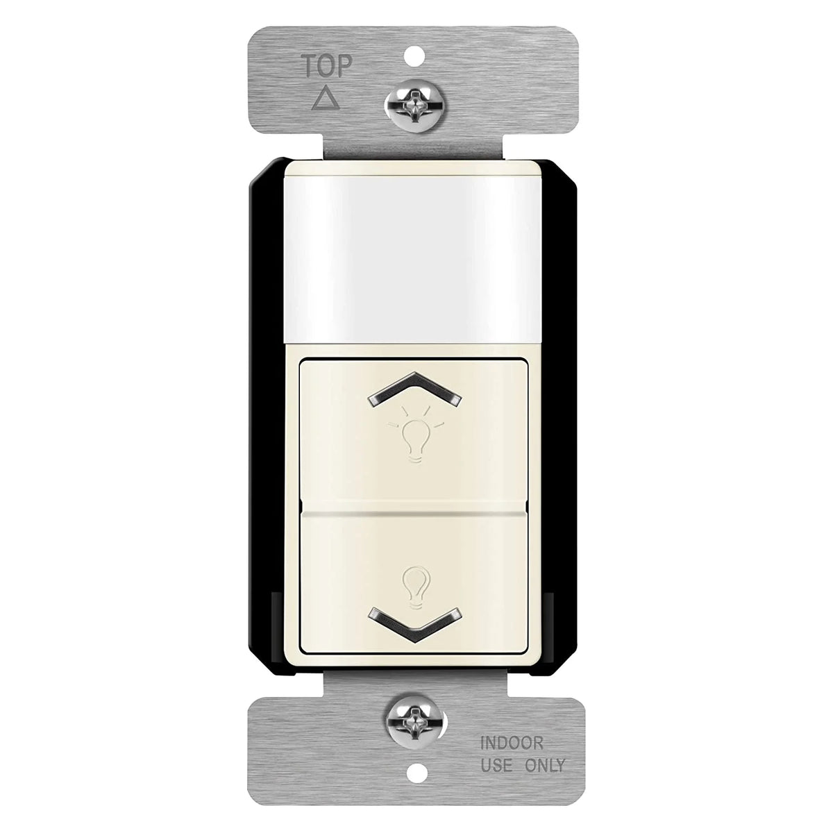 Motion Sensor Light Switch Dimmer, Single-Pole, Light Almond Q2660