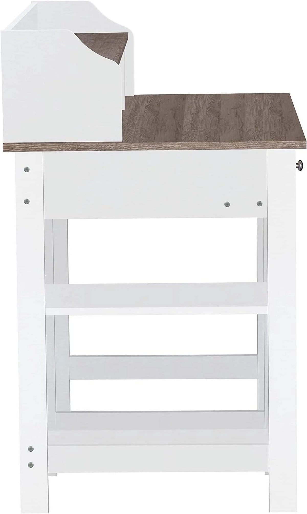 Modern Wood Writing Desk with Hutch K398488