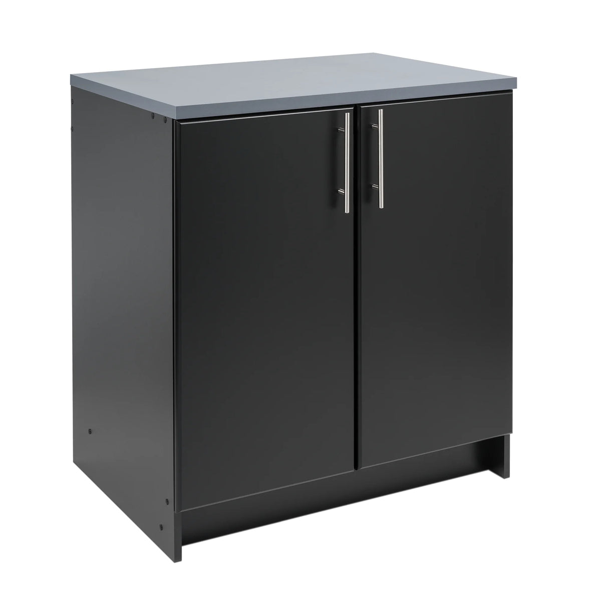 Black 32" Storage Cabinet with 1 Adjustable Shelf D591