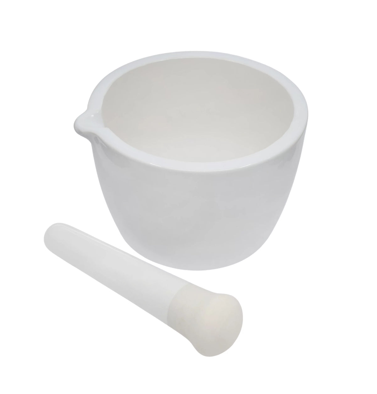 Porcelain Mortar & Pestle Set, 5oz Unglazed White X344