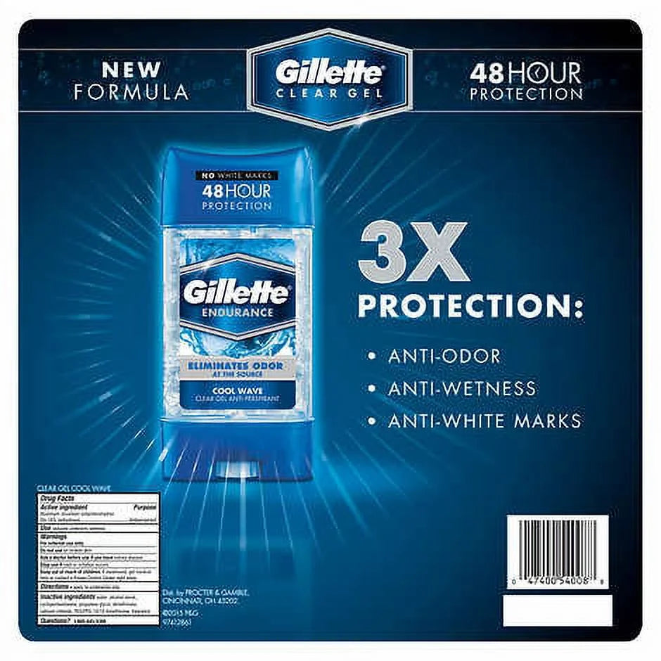 Anti-Perspirant Deodorant Clear Gel 3.8 oz Pack of 6 W626044
