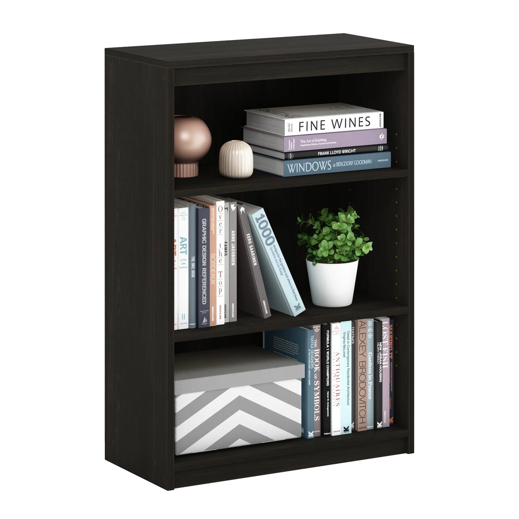 3-Tier Bookcase with Adjustable Shelves T5748