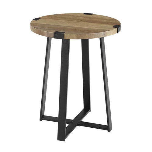 18 Metal Wrap Round Side Table U7642