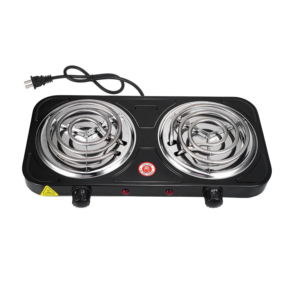 Electric Double Burner Portable Camping Stove M94241