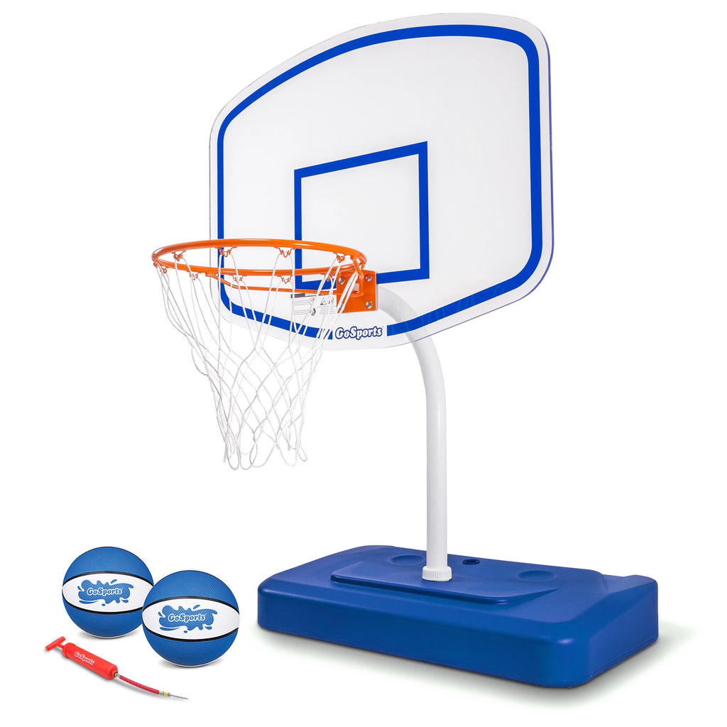 Acrylic Pool Basketball Hoop with Water Weighted Base J845919