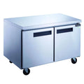 2-Door Stainless Steel Undercounter Commercial Freezer Q4619