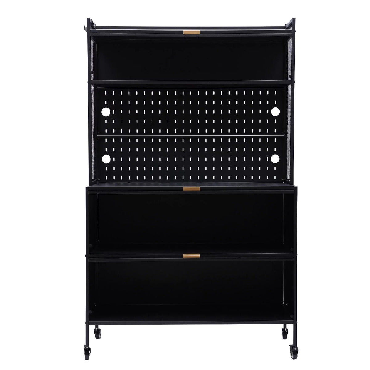 5 Tier 3 Door Metal Storage Cabinet with Wheels V564637