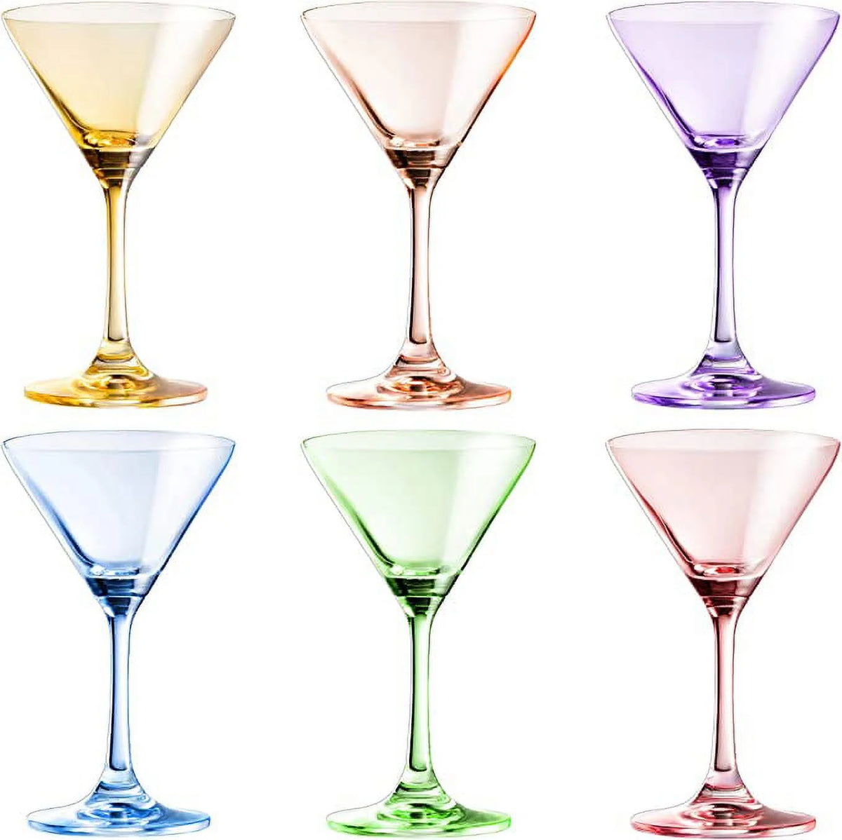Set of 6 8oz Crystal Martini Glasses X943346