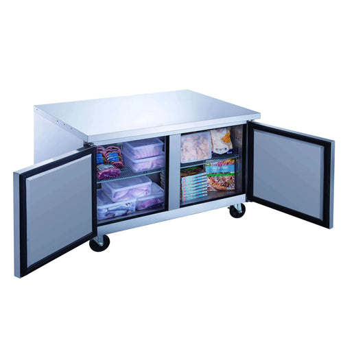 2-Door Stainless Steel Undercounter Commercial Freezer Q4619