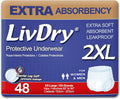 XXL Incontinence Underwear, 48-Pack C590