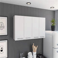 White 120 in. Wall Cabinet B142