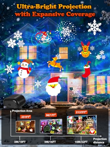Projector Lights with 12 Patterns & 7 Colors V524