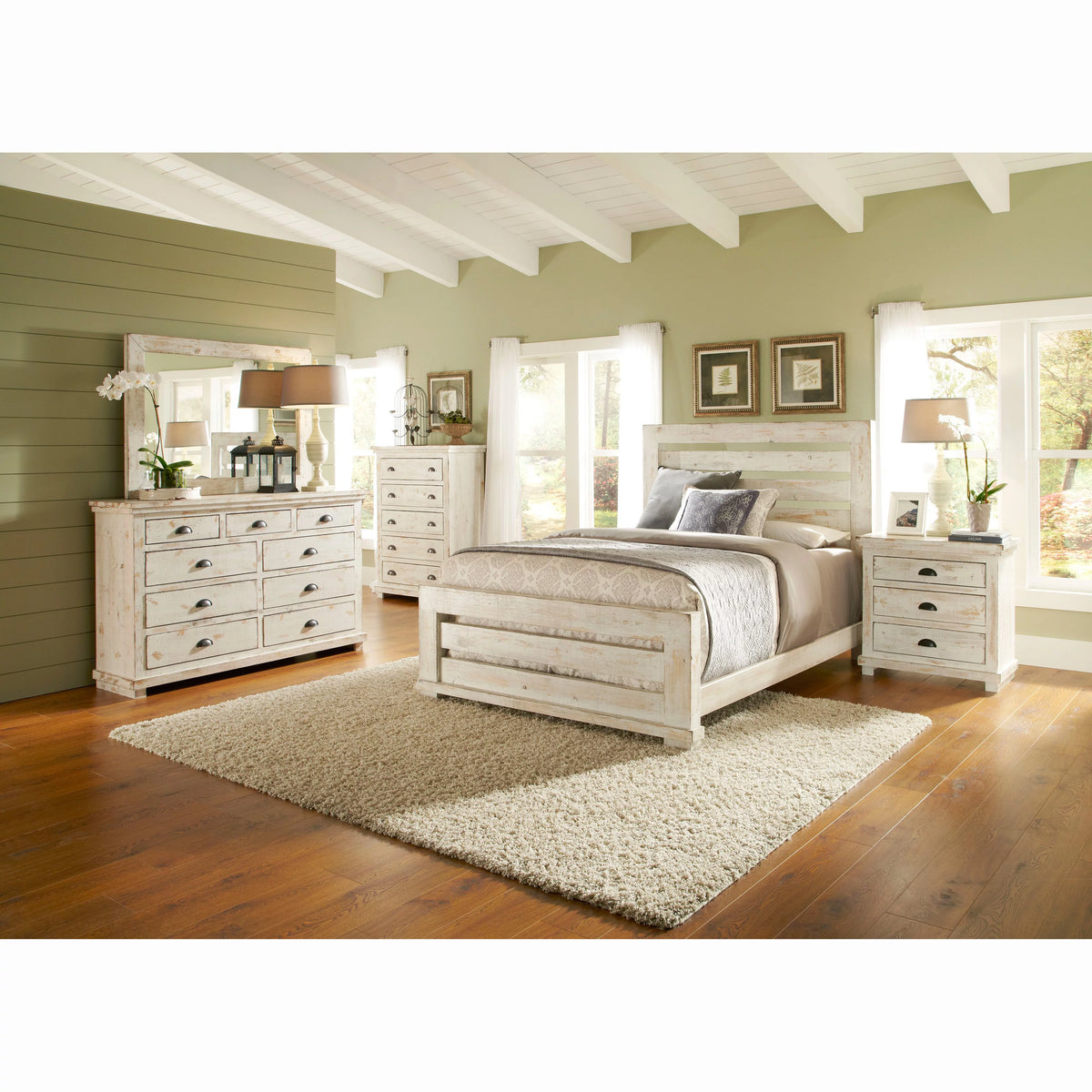 Queen Wood Slat Headboard J43988