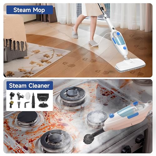 10in1 Handheld Steam Mop with 2 Pad K4712
