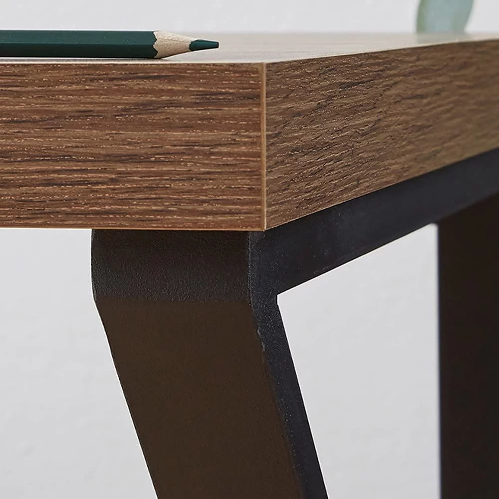 55 Inch Wood and Metal Desk G4388