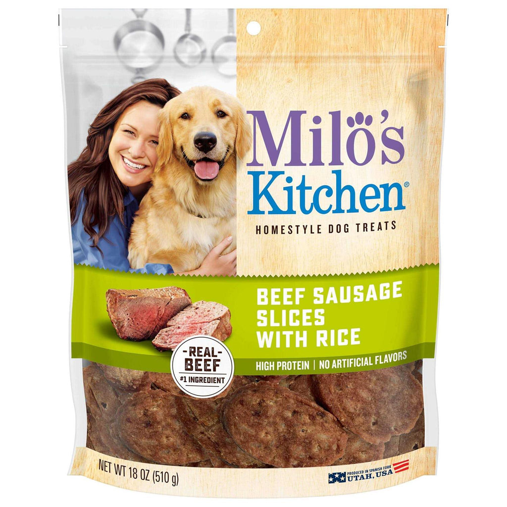 Beef Sausage Slices with Rice Dog Treats X576