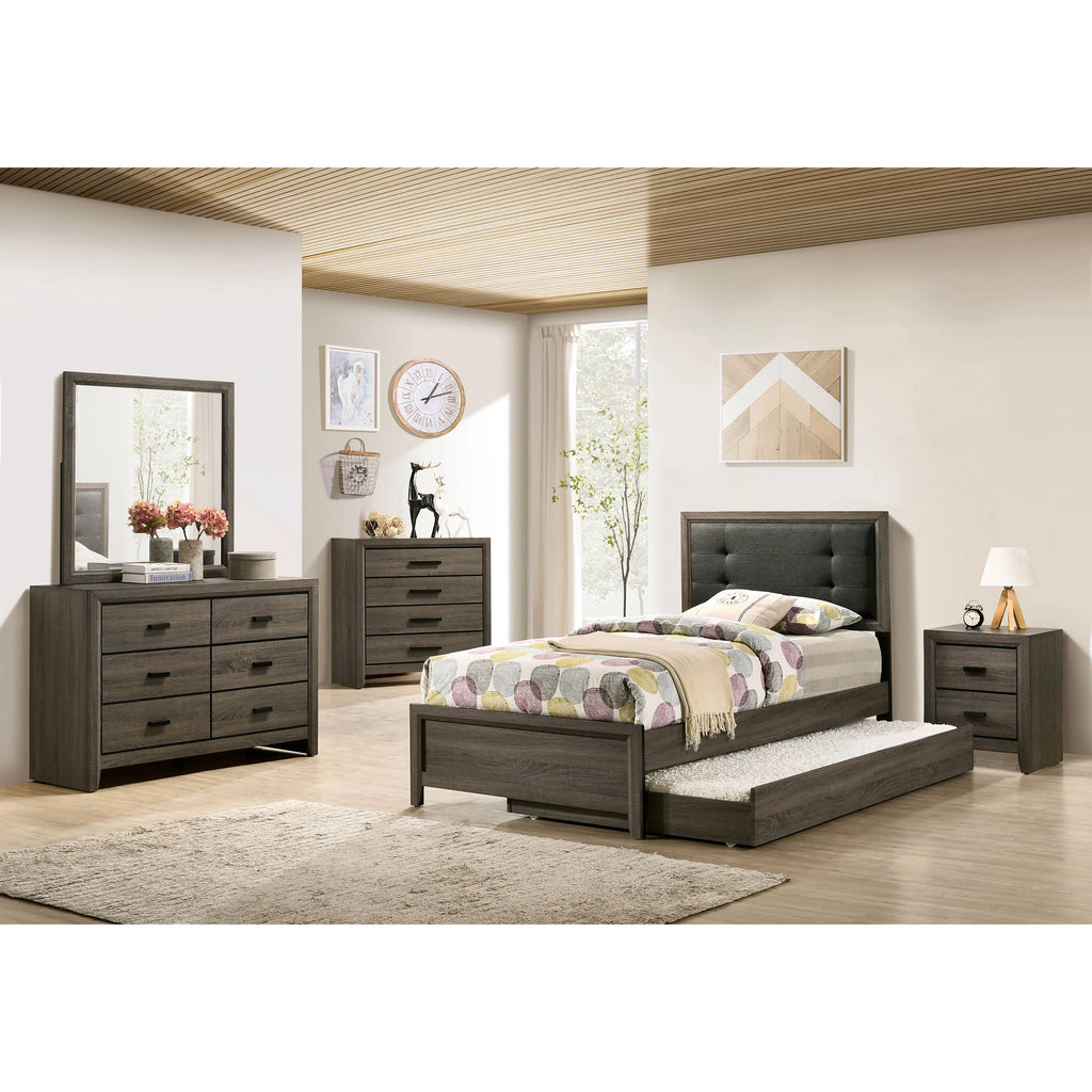 19" x 24" Gray Dresser Mirror U30400