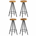Solid Mango Wood Bar Stools 4 pcs K5471