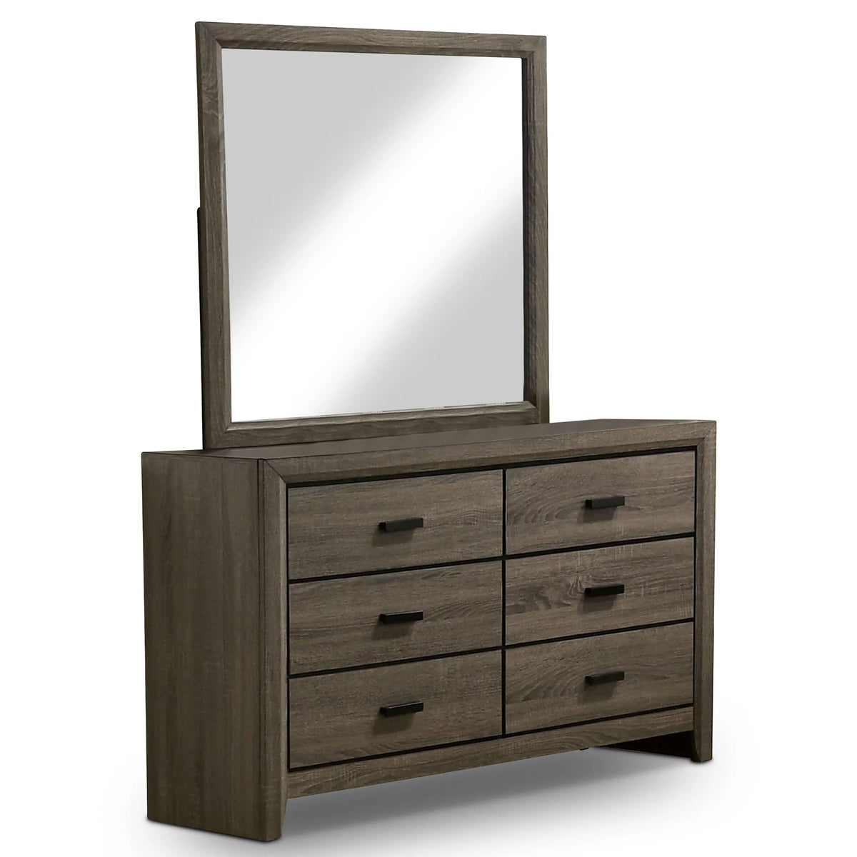 19" x 24" Gray Dresser Mirror U30400