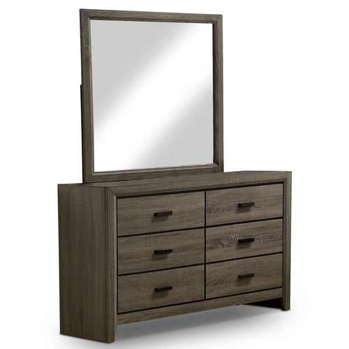 19" x 24" Gray Dresser Mirror U30400