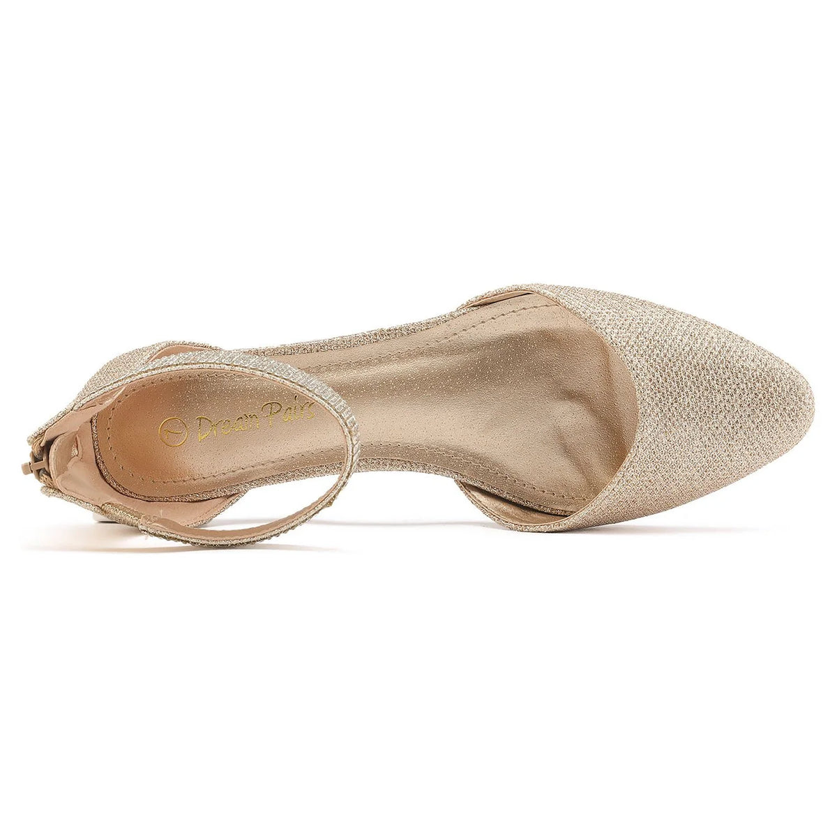 Women's Low Wedge Ankle Strap Flats Shoes P672777