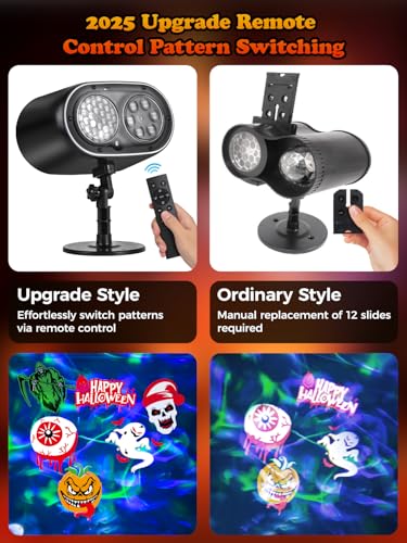 Projector Lights with 12 Patterns & 7 Colors V524
