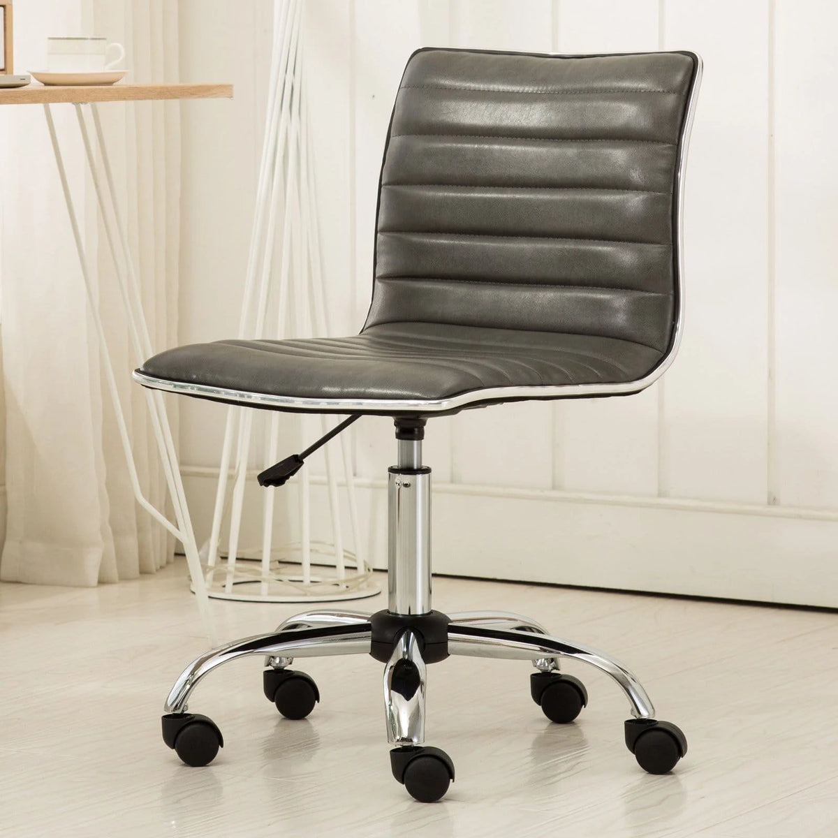Gray Adjustable Air Lift Office Chair D303