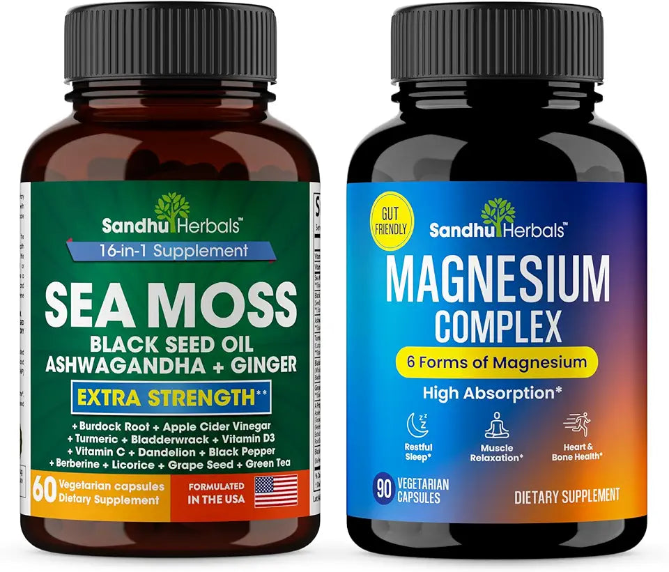 Sea Moss & Magnesium 6 in 1 Complex Supplement Combo B508513