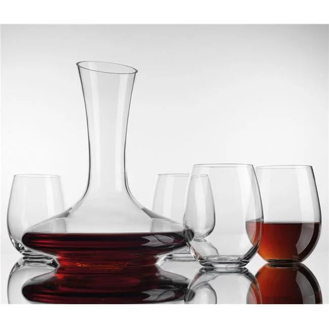 9 Piece Carafe & Stemless Wine Decanter Set I770