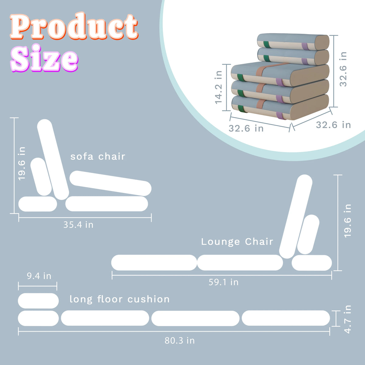 Folding Sofa Bed Floor Mattress A75395