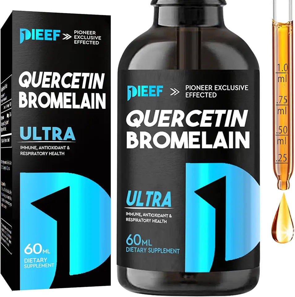 Quercetin 1000mg with Bromelain & Zinc Liquid Drops 2 Fl Oz B730169