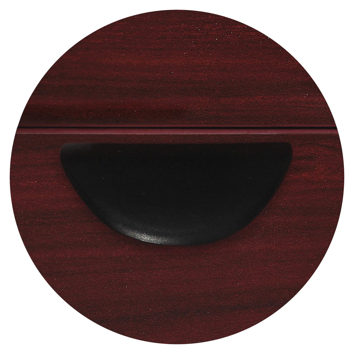 Mahogany Laminate 2 Drawer Double-Pedestal Credenza G487
