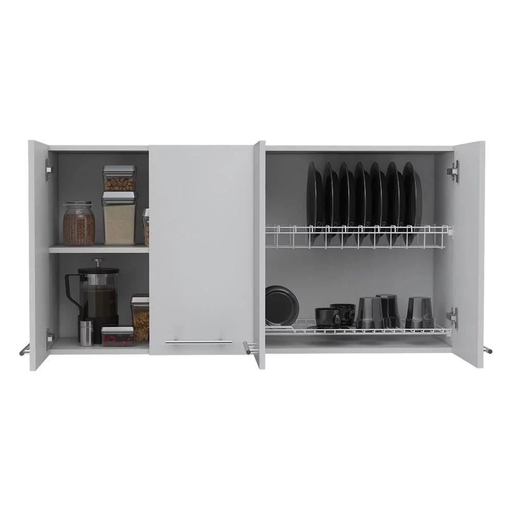 White 120 in. Wall Cabinet B142