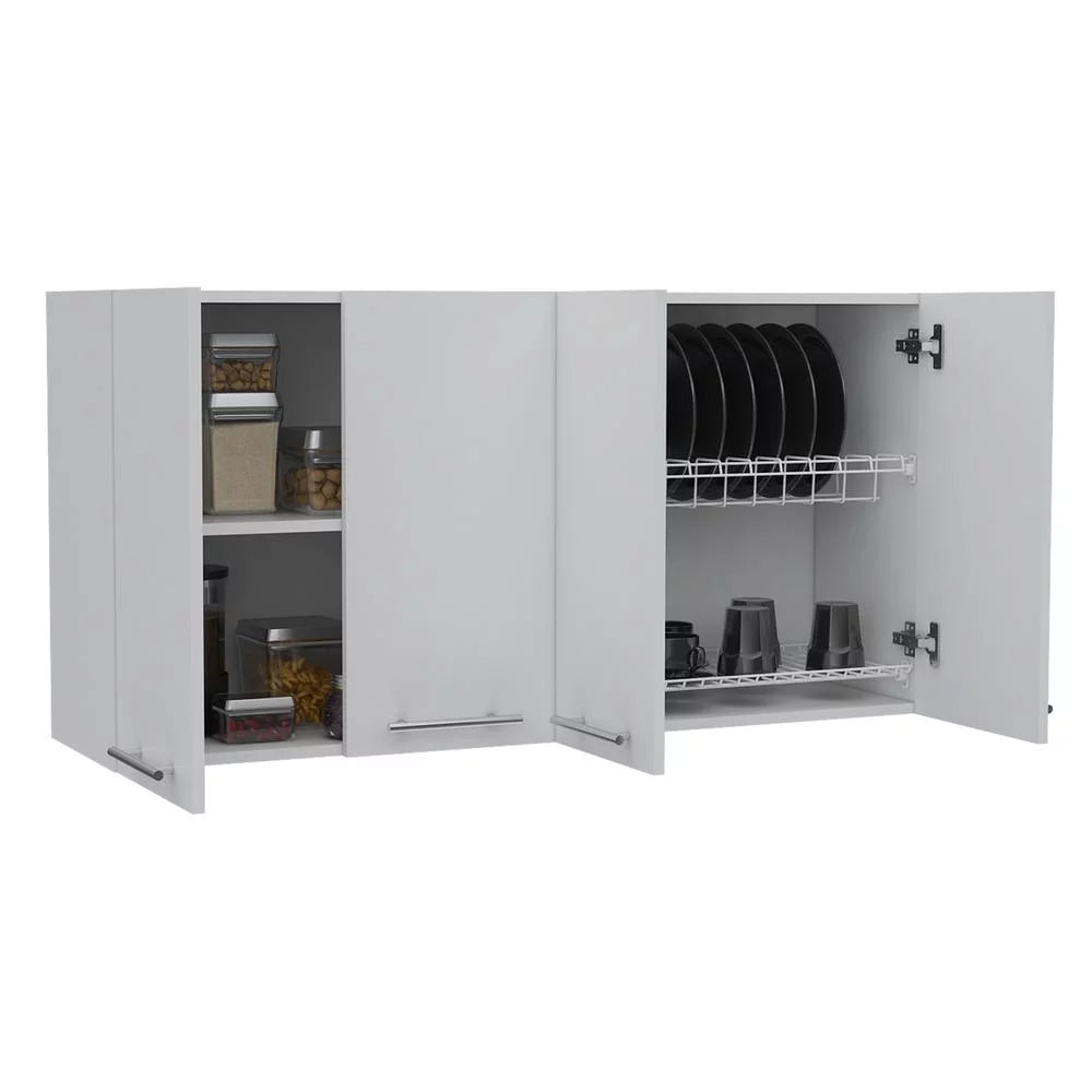 White 120 in. Wall Cabinet B142