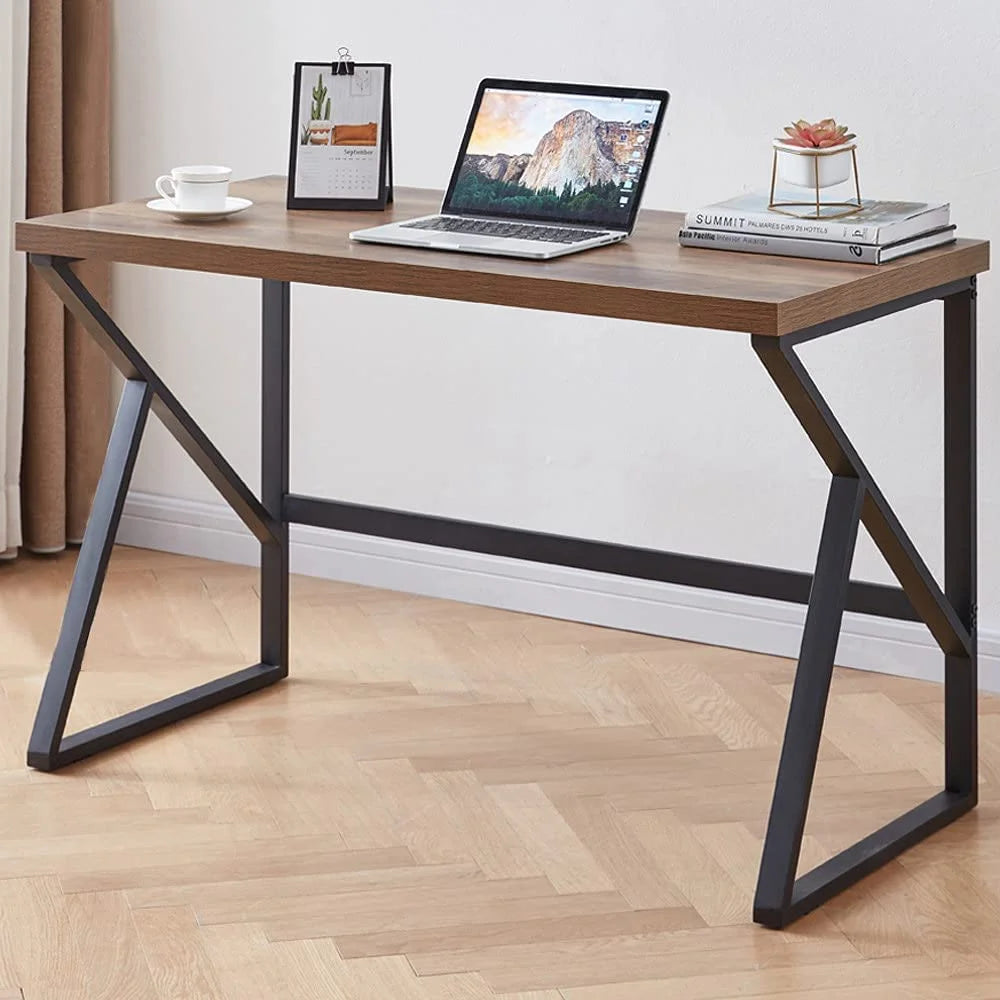 55 Inch Wood and Metal Desk G4388