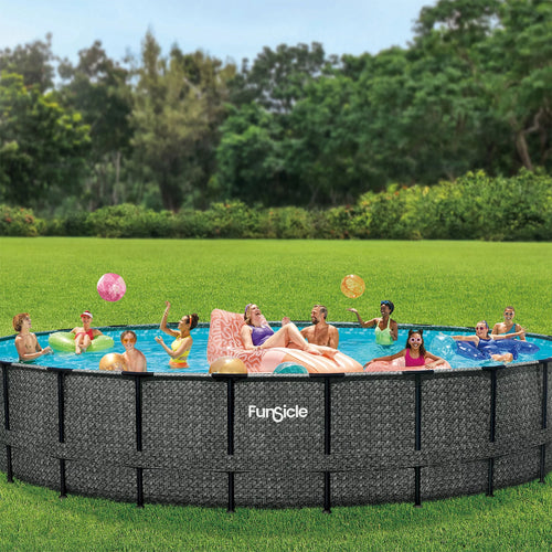 24' x 52" Round Above Ground Swimming Pool H234
