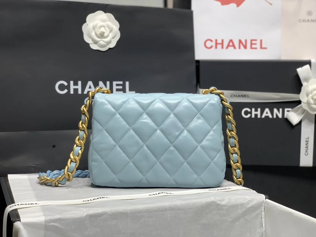 Small Flap Bag Blue E75185