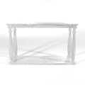 Antique White Wood Open Shelf Sofa Table W809989