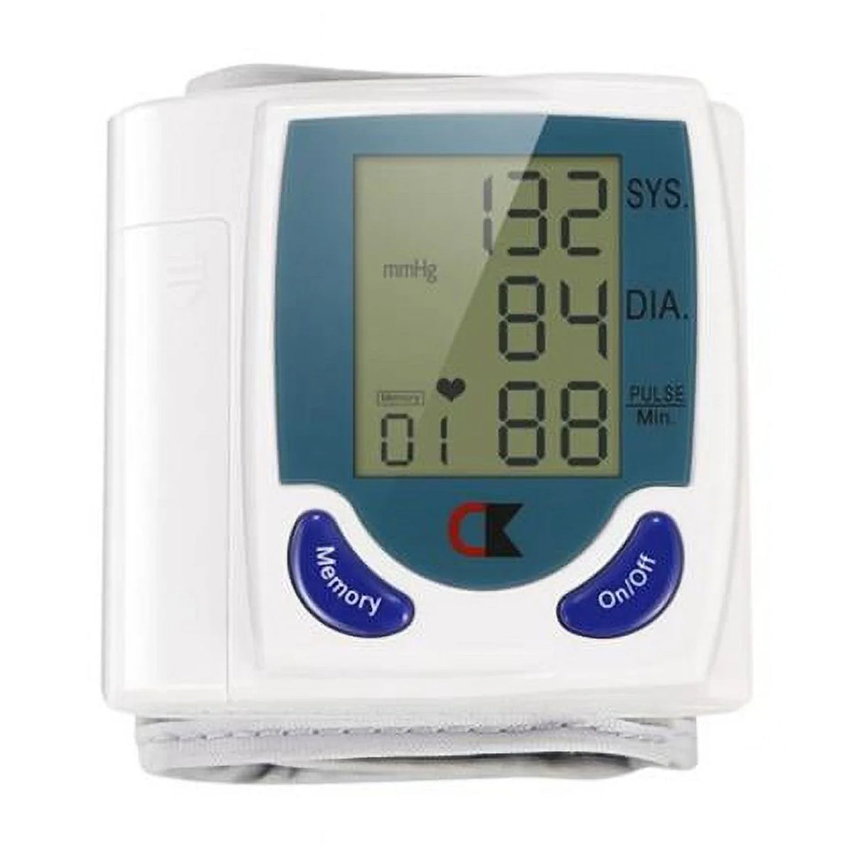 White Wrist Digital Blood Pressure Monitor Y33941