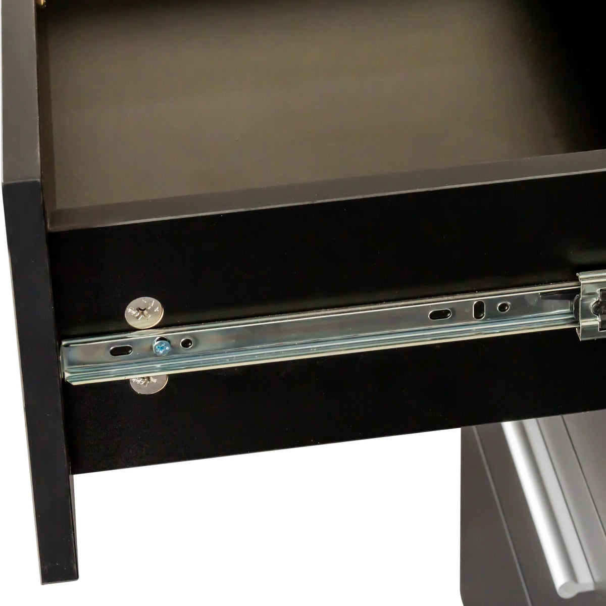 Black 8 Drawer Double Dresser S891