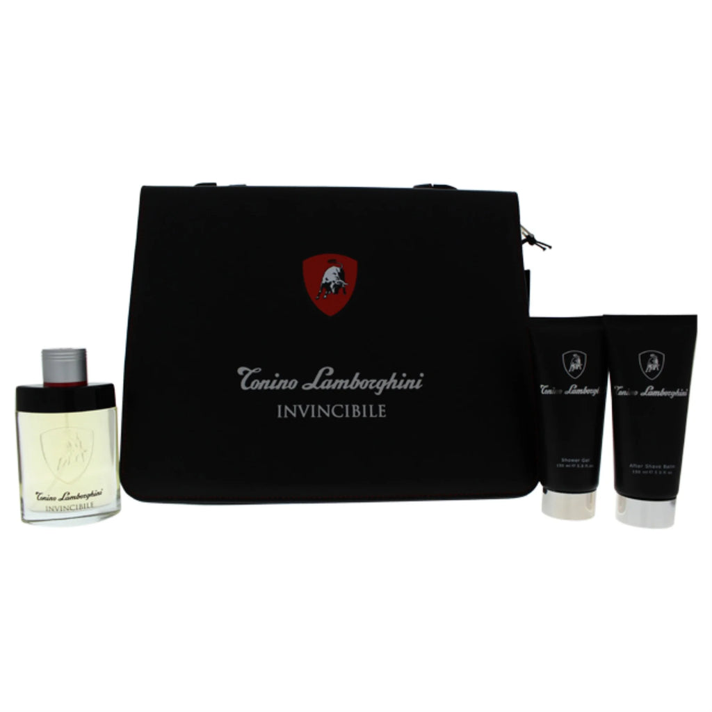 4 Pc EDT Spray After Shave Balm Shower Gel Gift Set C9280