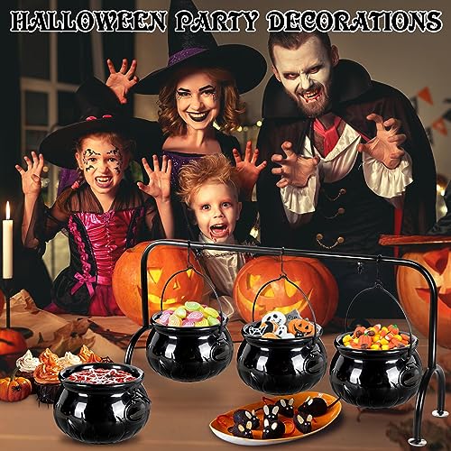 3 Ceramic Witches Cauldron Serving Bowls Set N807