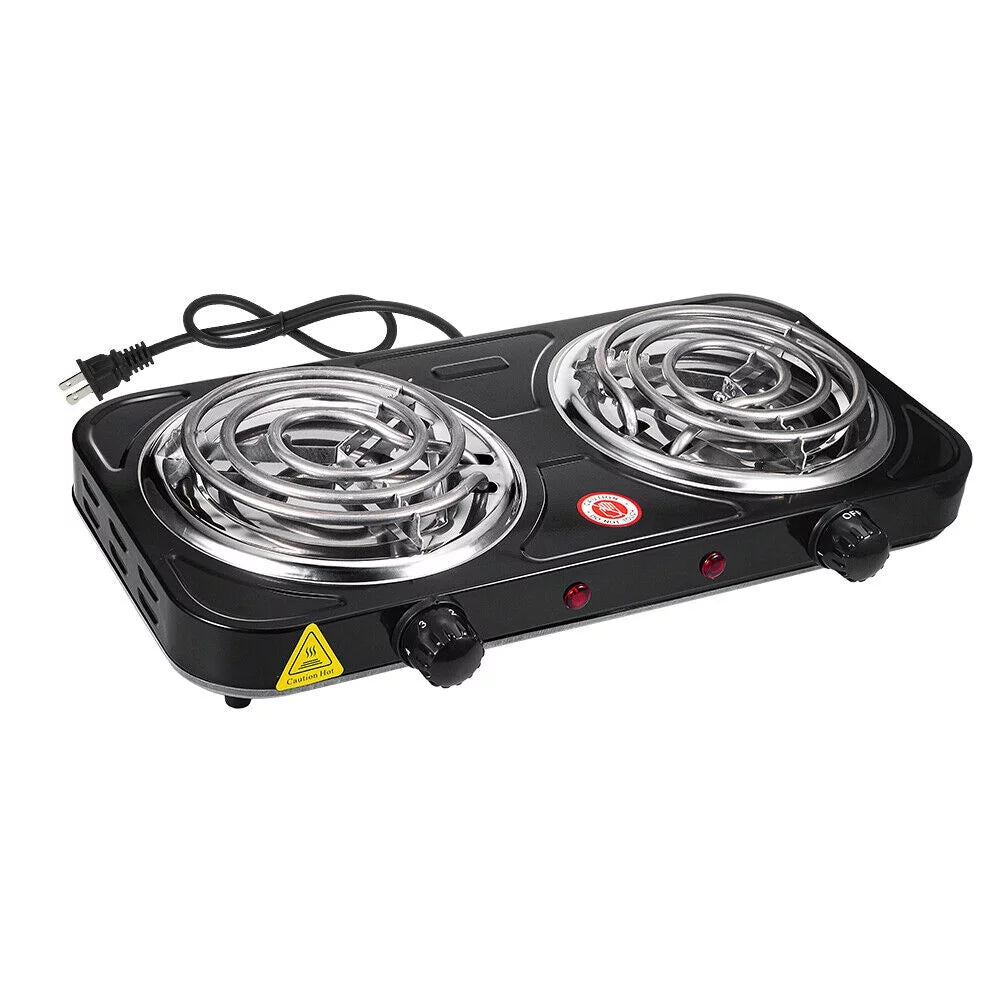 Electric Double Burner Portable Camping Stove M94241