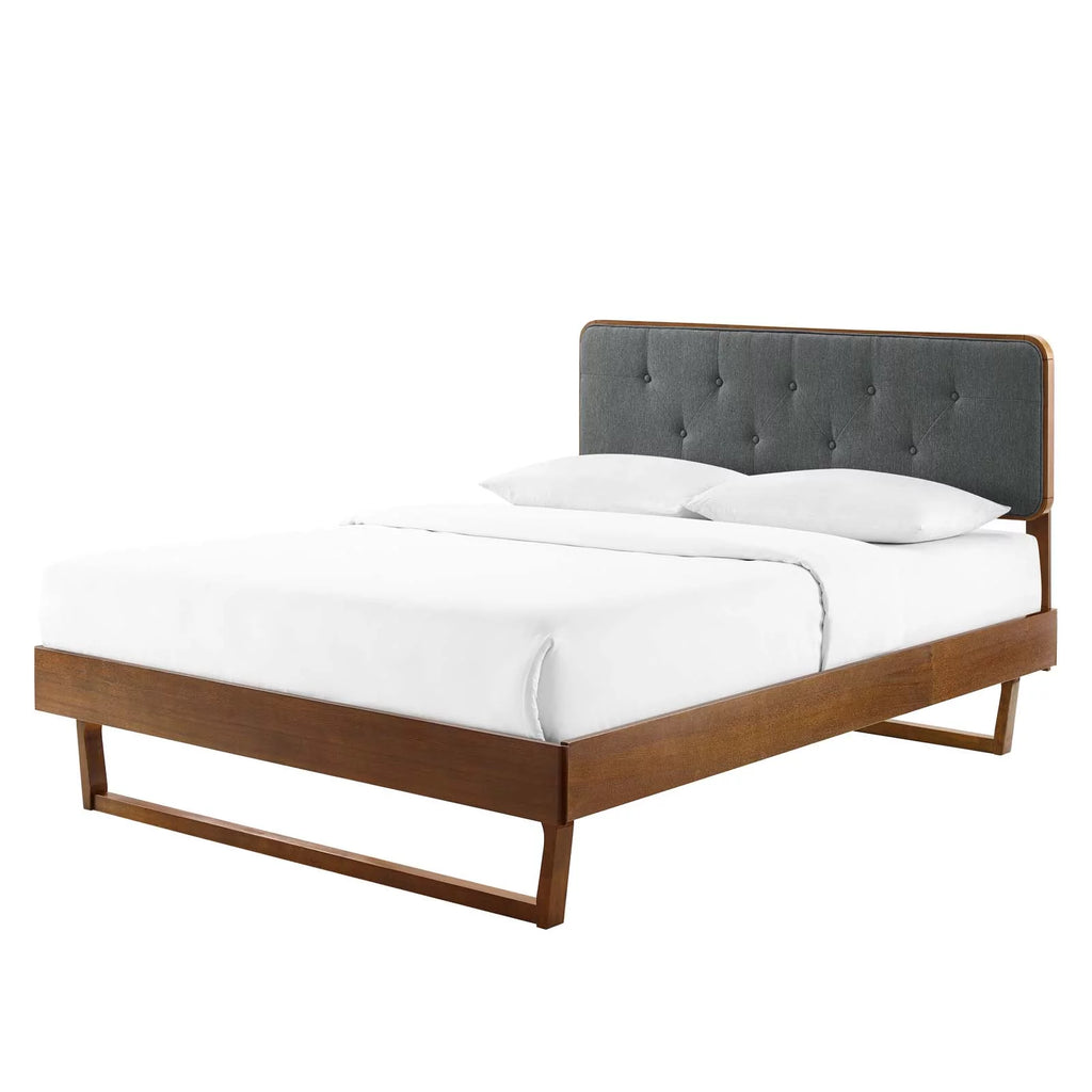 Twin Size Wood Platform Bed Frame B434