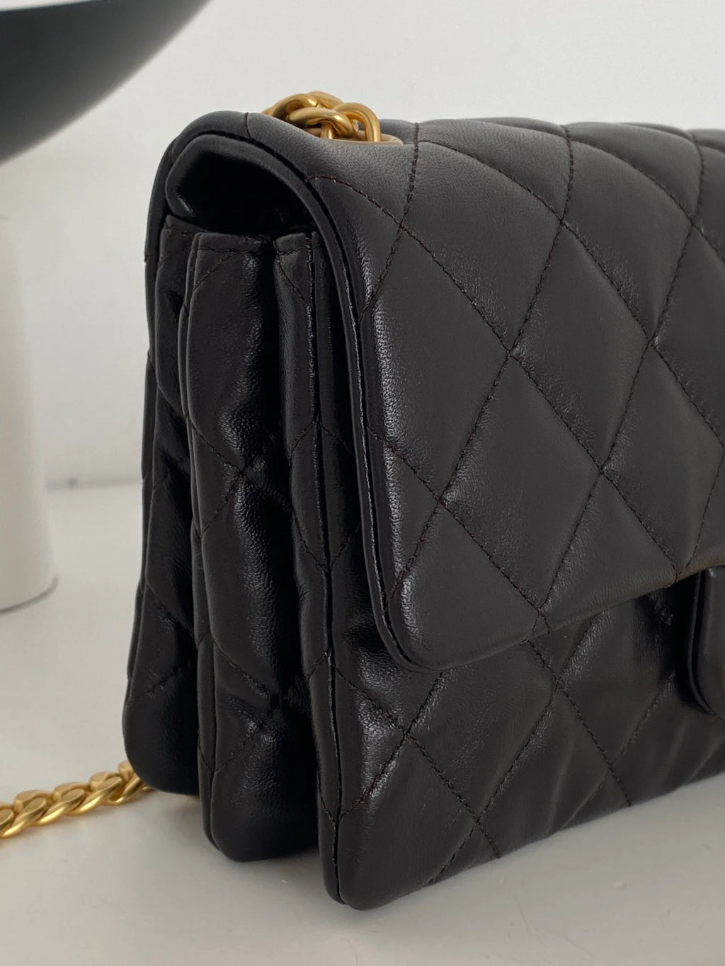 Black Small Flap Bag D898